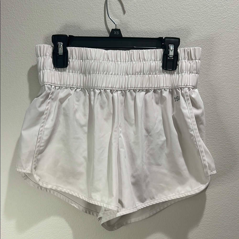 DSG High Waist White Relaxed Fit Shorts